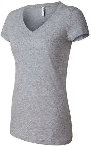 Bella + Canvas 6005 Womens Jersey V-neck Tee - Athletic Heather