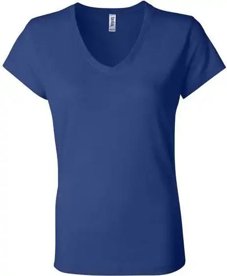 Bella + Canvas 6005 Womens Jersey V-neck Tee - True Royal