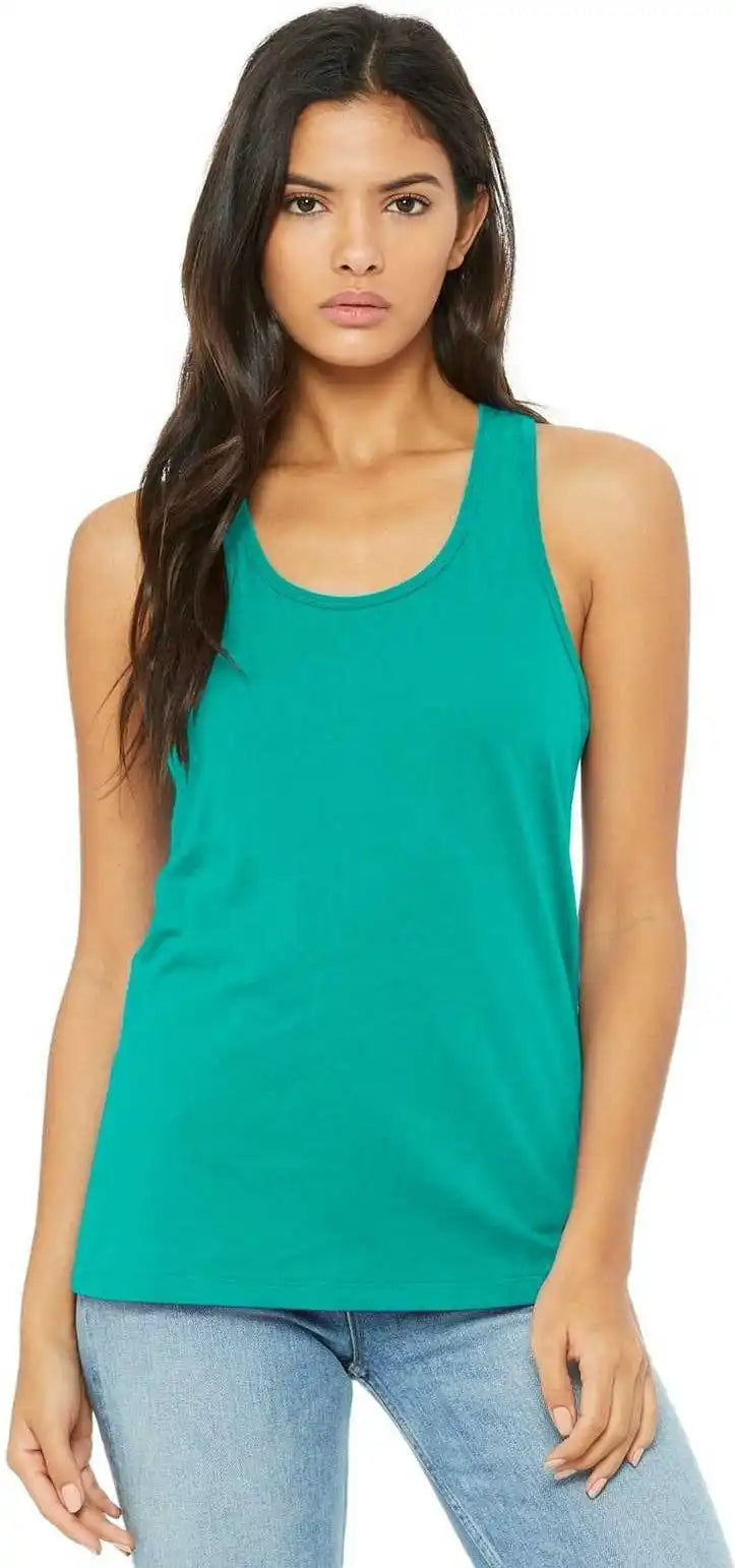 Bella + Canvas 6008 Women’s Jersey Racerback Tank Teal