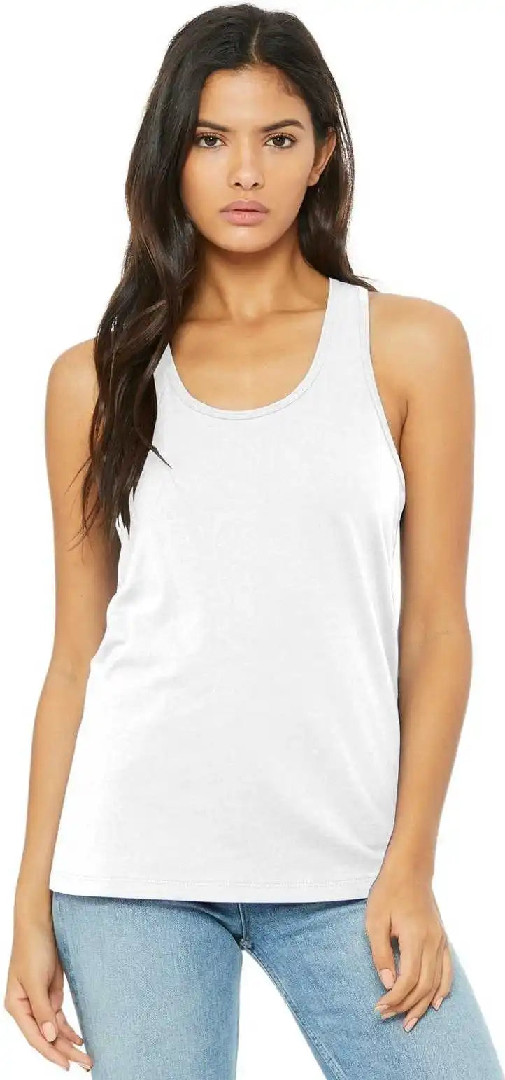 Bella + Canvas 6008 Women’s Jersey Racerback Tank White