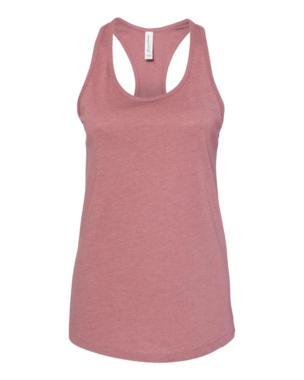 Bella + Canvas 6008b Women’s Jersey Racerback Tank - 6008 - Heather Mauve - Ladies s