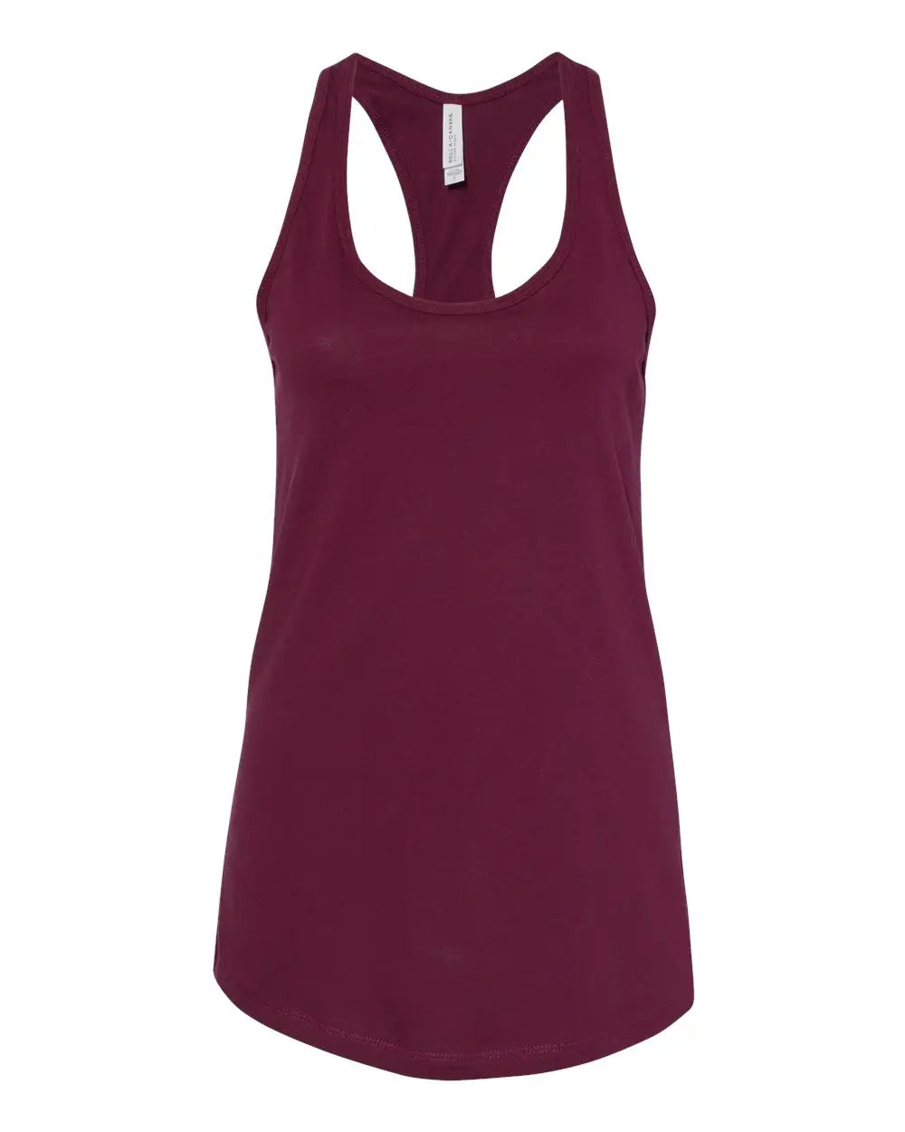 Bella + Canvas 6008b Women’s Jersey Racerback Tank - 6008 - Maroon - Ladies s