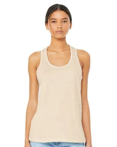 Bella + Canvas 6008b Women’s Jersey Racerback Tank - 6008 - Natural