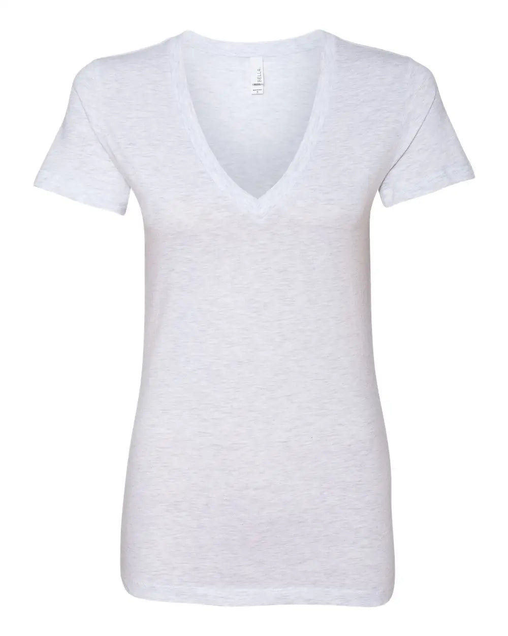 Bella + Canvas 6035 Women’s Jersey Deep V-neck Tee - Ash - 2xl