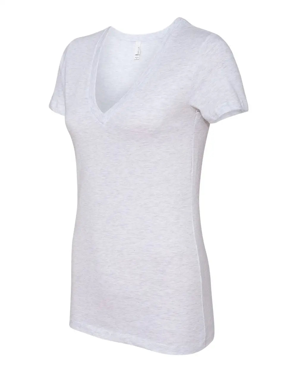 Bella + Canvas 6035 Women’s Jersey Deep V-neck Tee - Ash - 2xl