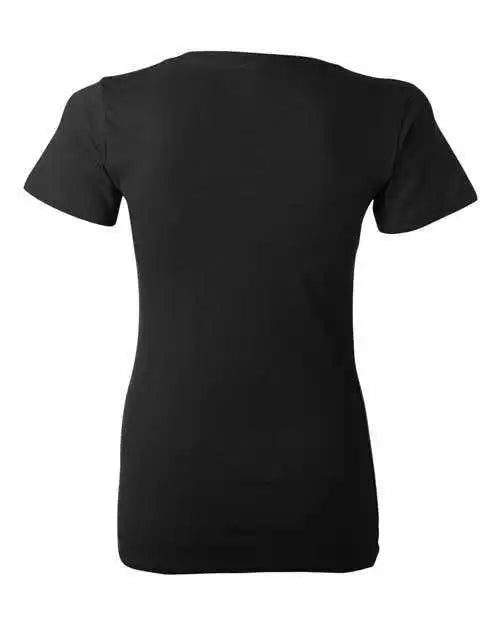 Bella + Canvas 6035 Womens Jersey Deep V-neck Tee - Black