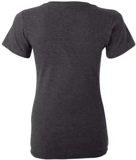 Bella + Canvas 6035 Womens Jersey Deep V-neck Tee - Dark Grey Heather