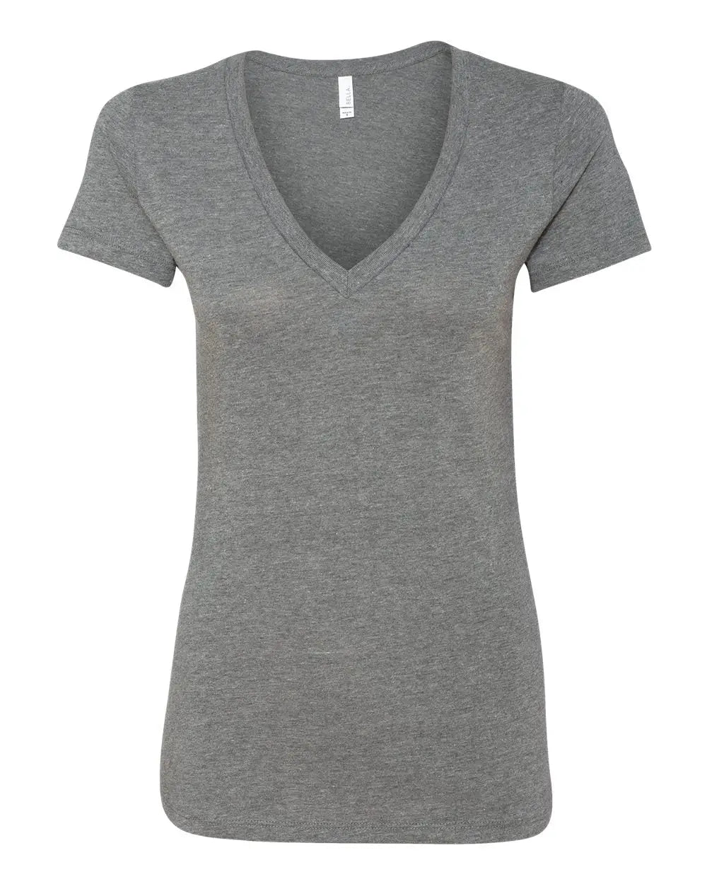 Bella + Canvas 6035 Women’s Jersey Deep V-neck Tee - Heather
