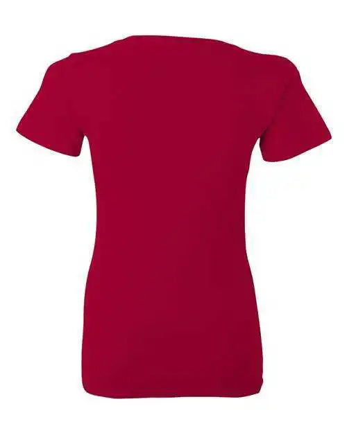 Bella + Canvas 6035 Womens Jersey Deep V-neck Tee - Red