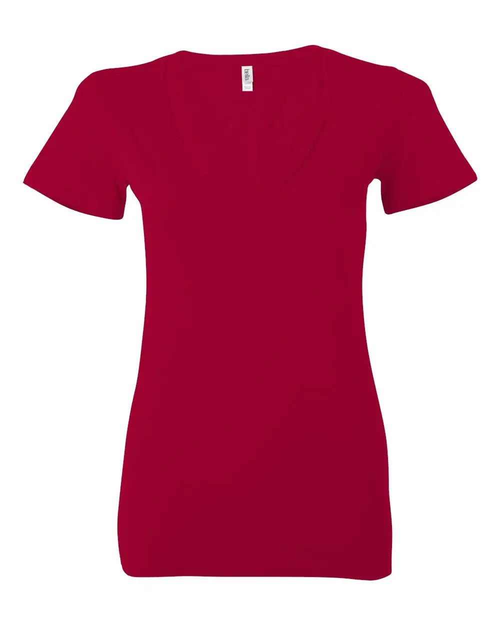 Bella + Canvas 6035 Women’s Jersey Deep V-neck Tee - Red - s