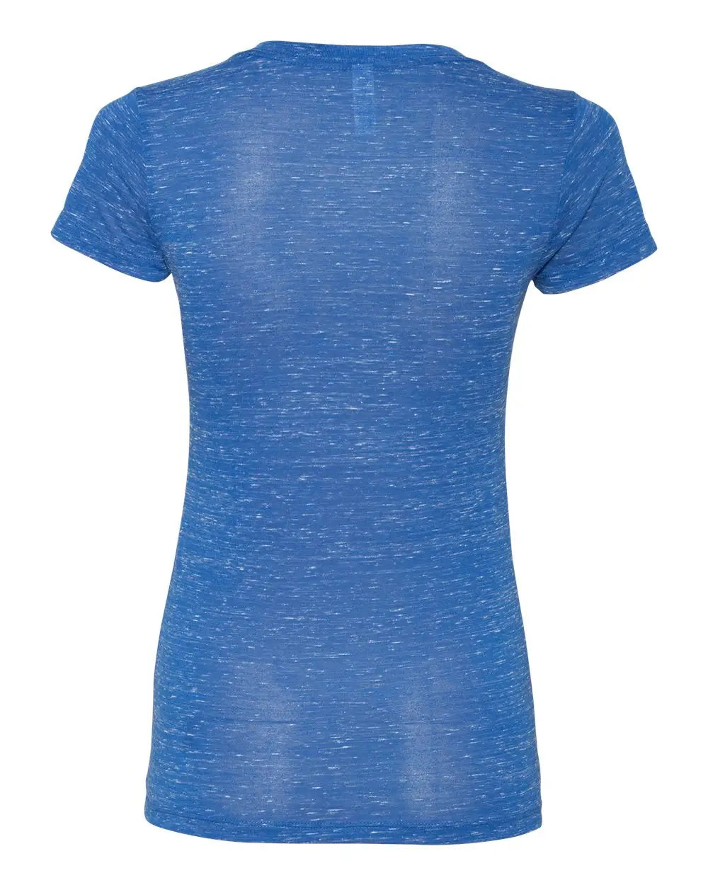 Bella + Canvas 6035 Women’s Jersey Deep V-neck Tee - True Royal Marble - 2xl