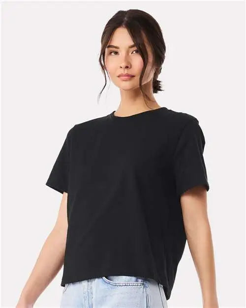 Bella + Canvas 6110c Women’s 6 Oz Heavyweight Tee - 6110 - Vintage Black