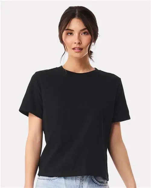 Bella + Canvas 6110c Women’s 6 Oz Heavyweight Tee - 6110 - Vintage Black - Ladies Xs