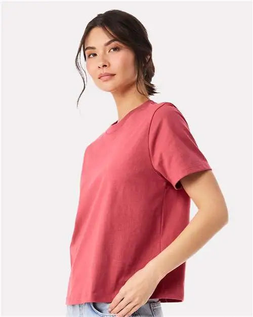 Bella + Canvas 6110c Women’s 6 Oz Heavyweight Tee - 6110 - Vintage Red