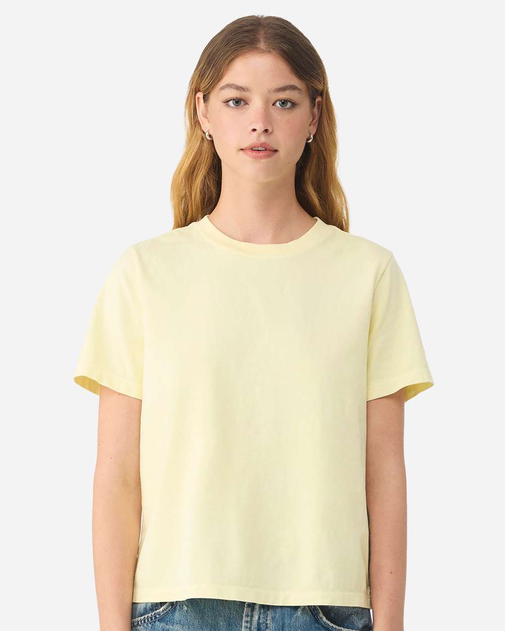 Bella + Canvas 6110gd Women’s Garment-dyed Tee - Buttermilk