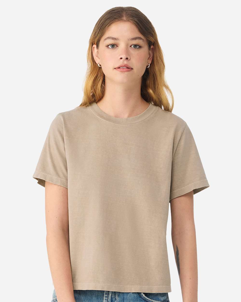 Bella + Canvas 6110gd Women’s Garment-dyed Tee - Khaki