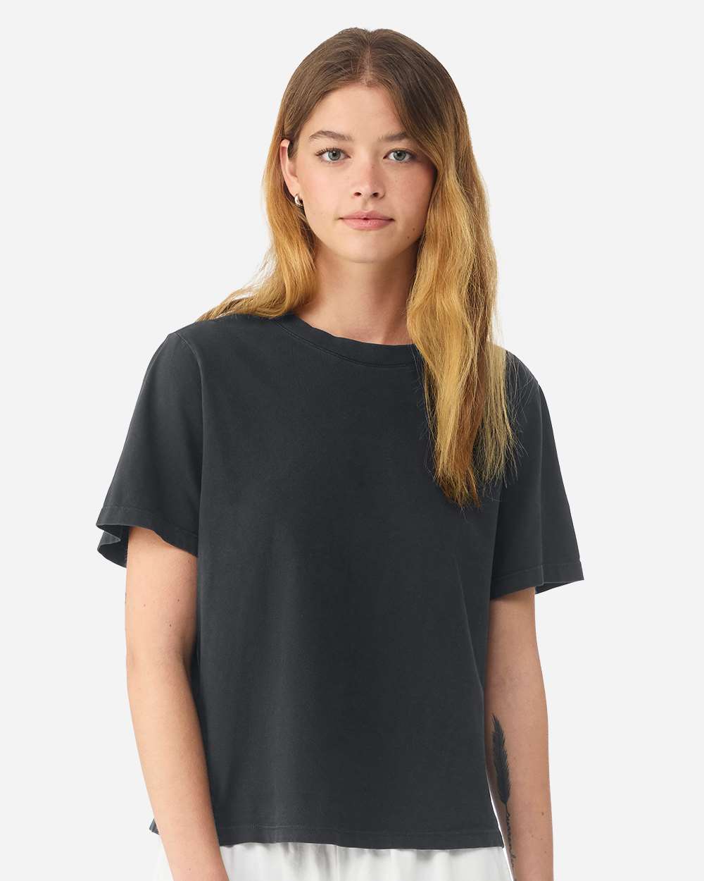 Bella + Canvas 6110gd Women’s Garment-dyed Tee - Washed Black