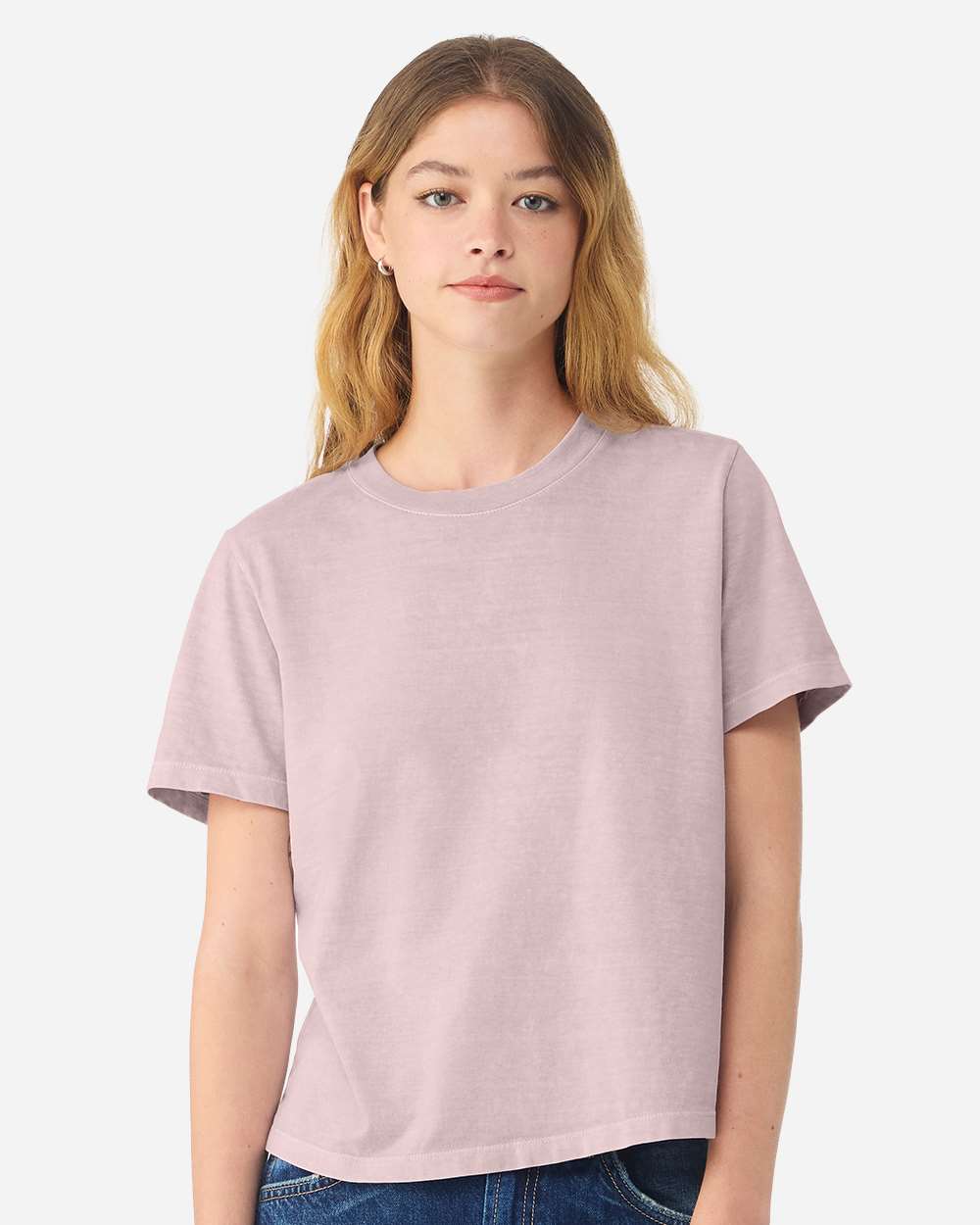 Bella + Canvas 6110gd Women’s Garment-dyed Tee - Washed Lavender