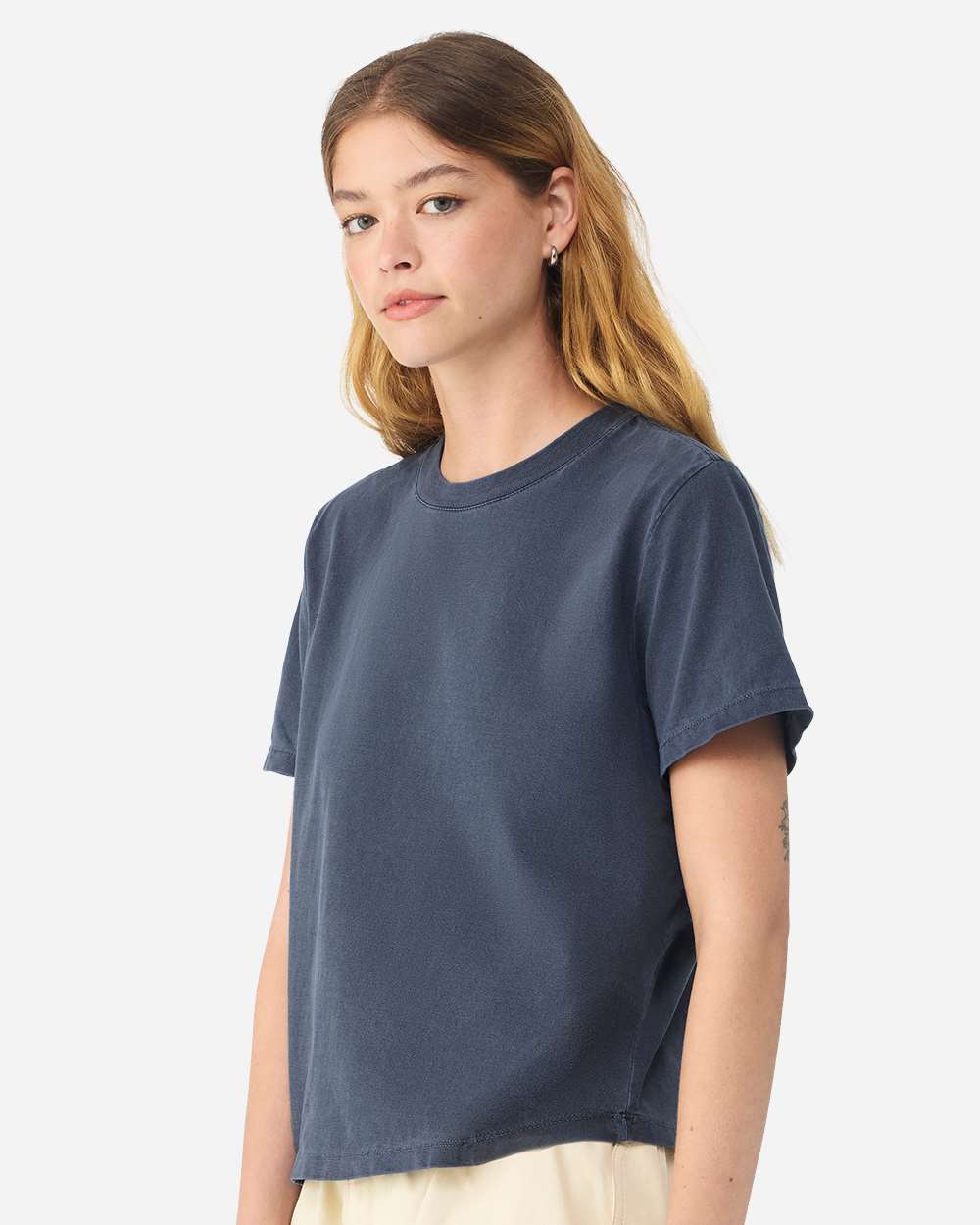 Bella + Canvas 6110gd Women’s Garment-dyed Tee - Washed Navy