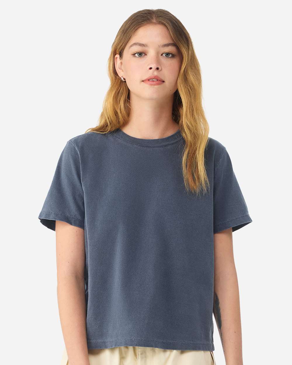 Bella + Canvas 6110gd Women’s Garment-dyed Tee - Washed Navy