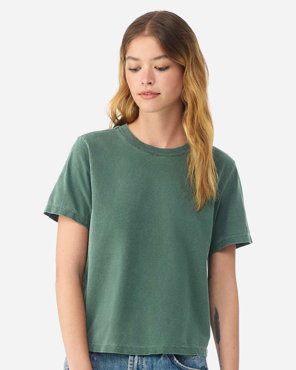 Bella + Canvas 6110gd Women’s Garment-dyed Tee - Washed Pine