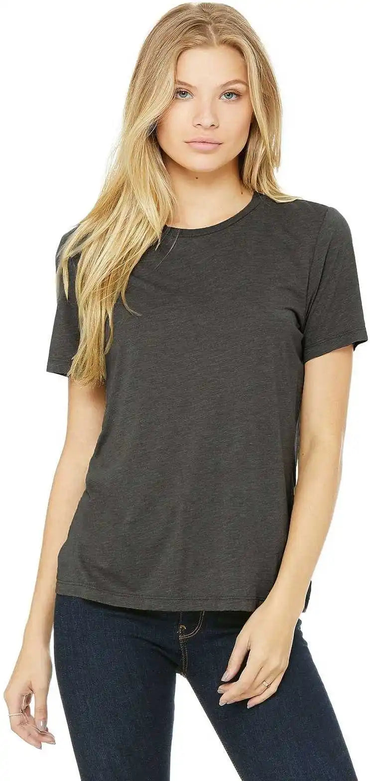 Bella + Canvas 6400 Women’s Relaxed Jersey Short Sleeve Tee Asphalt