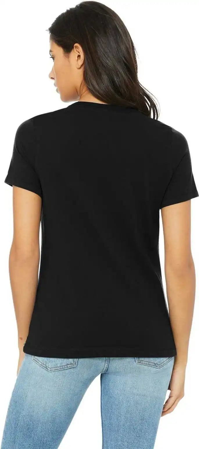 Bella + Canvas 6400 Women’s Relaxed Jersey Short Sleeve Tee Black