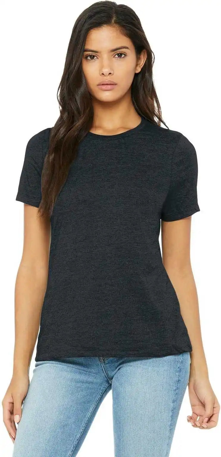 Bella + Canvas 6400 Women’s Relaxed Jersey Short Sleeve Tee Dark Gray Heather