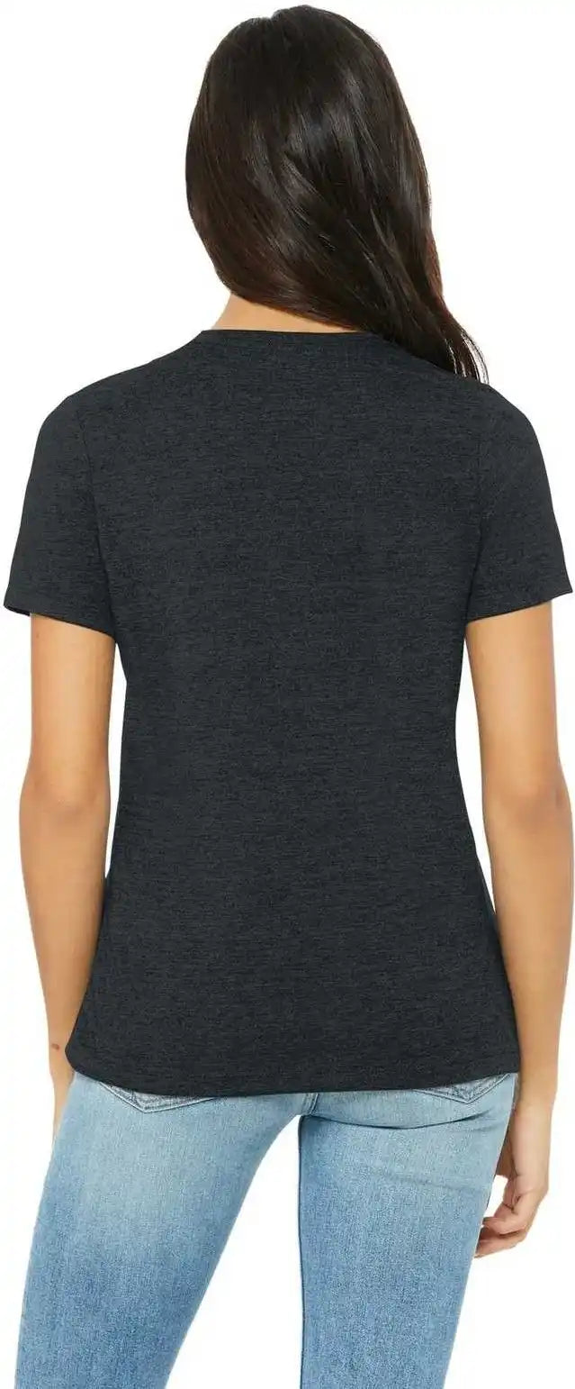 Bella + Canvas 6400 Women’s Relaxed Jersey Short Sleeve Tee Dark Gray Heather