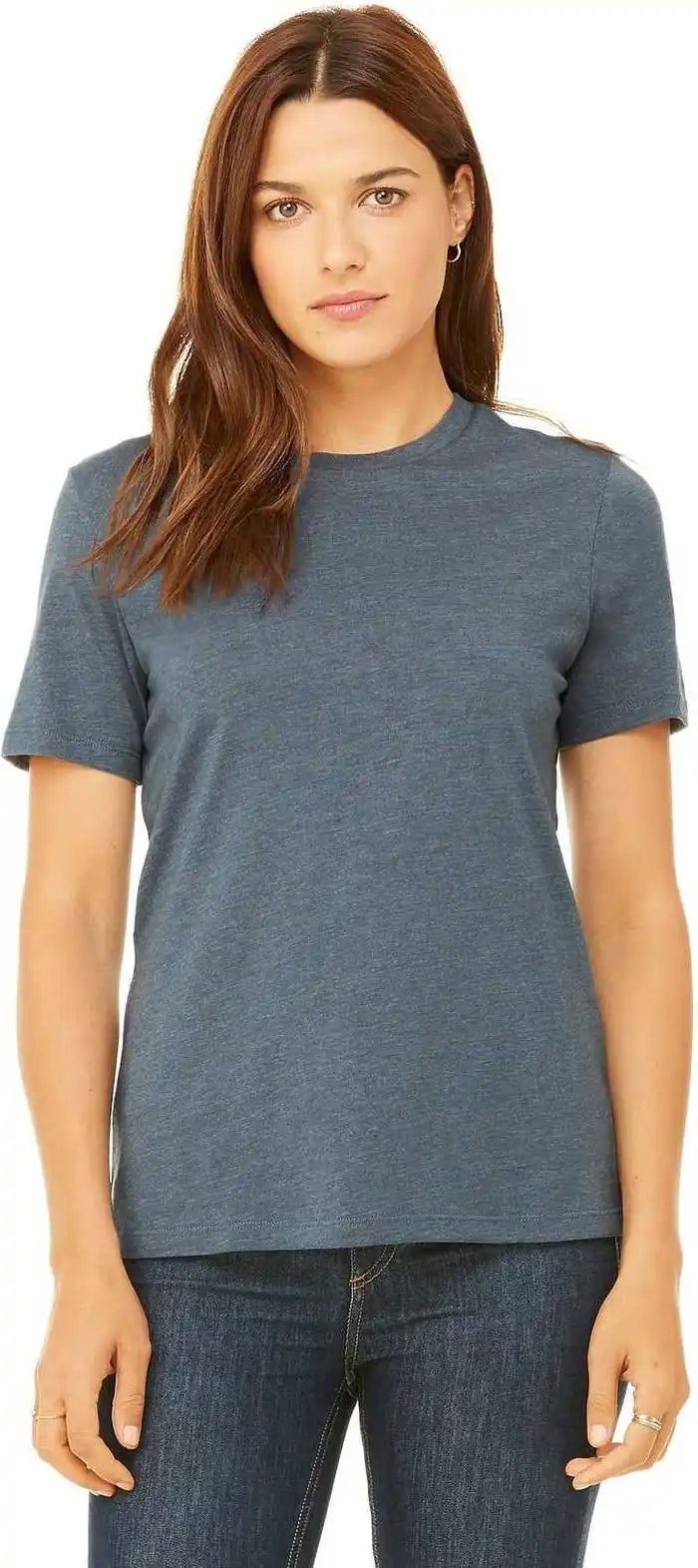 Bella + Canvas 6400 Women’s Relaxed Jersey Short Sleeve Tee Heather Slate