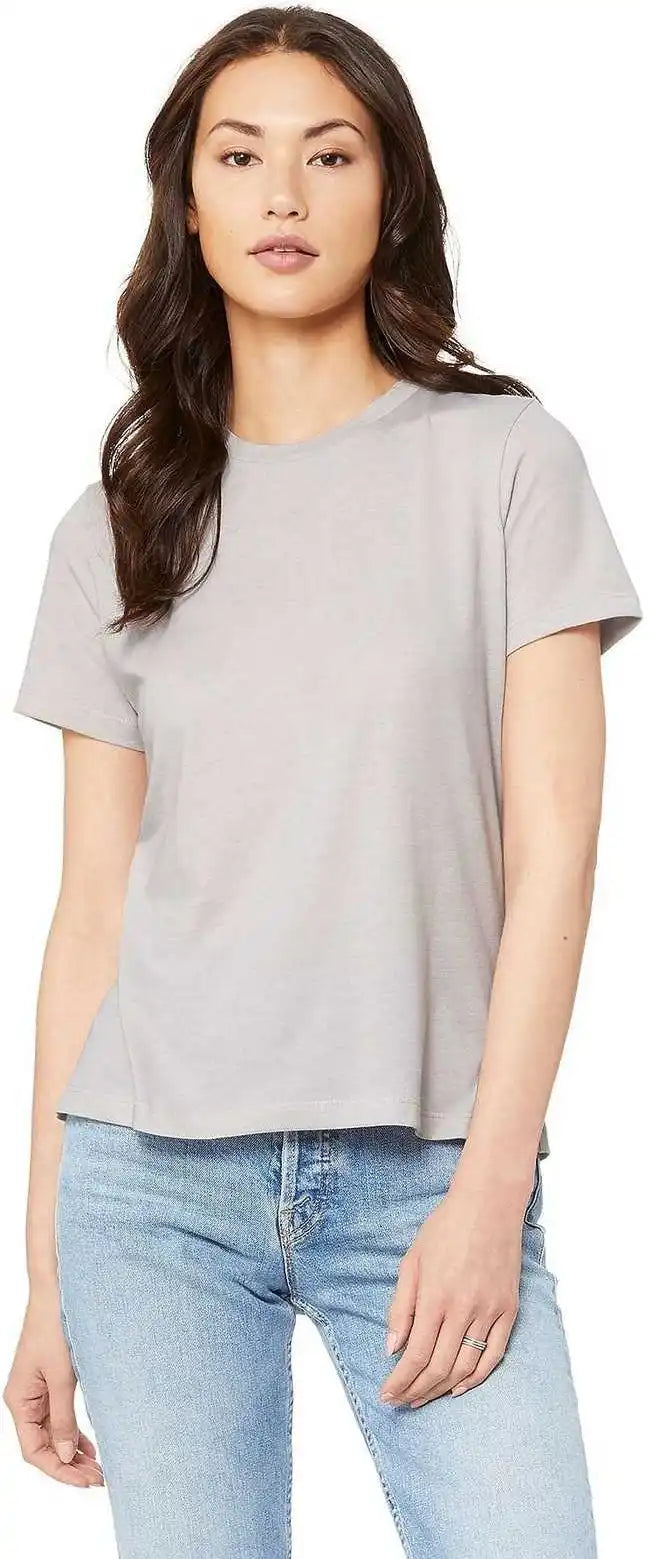 Bella + Canvas 6400 Women’s Relaxed Jersey Short Sleeve Tee Heather Cool Grey