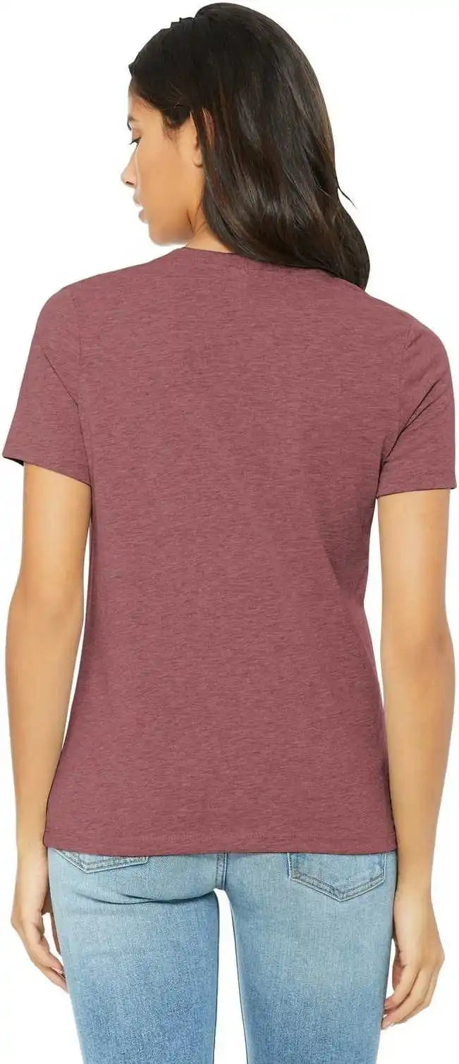 Bella + Canvas 6400 Women’s Relaxed Jersey Short Sleeve Tee Heather Mauve