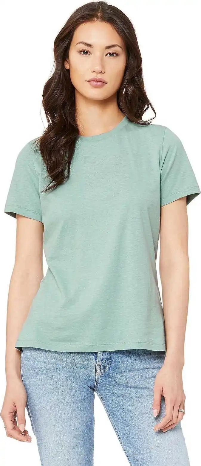Bella + Canvas 6400 Women’s Relaxed Jersey Short Sleeve Tee Heather Prism Dusty Blue