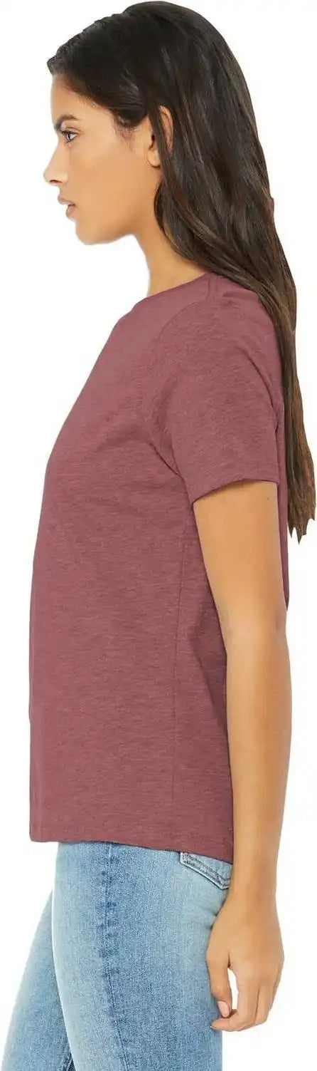 Bella + Canvas 6400 Women’s Relaxed Jersey Short Sleeve Tee Heather Mauve