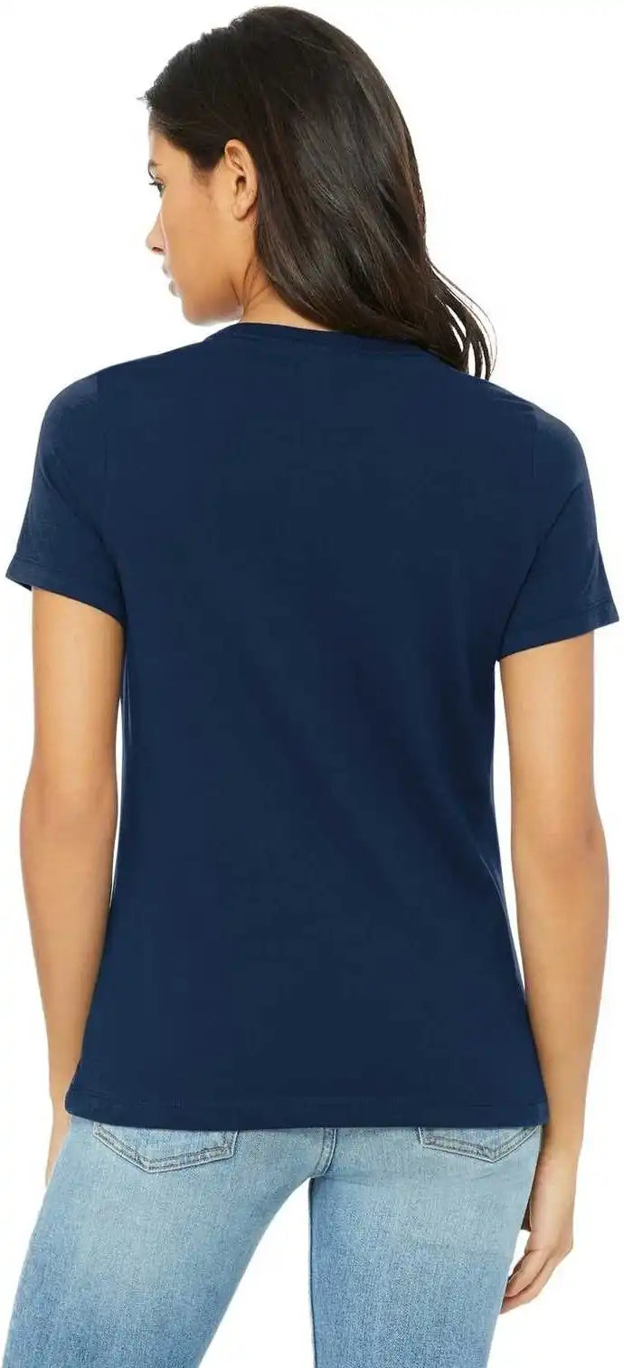 Bella + Canvas 6400 Women’s Relaxed Jersey Short Sleeve Tee Navy