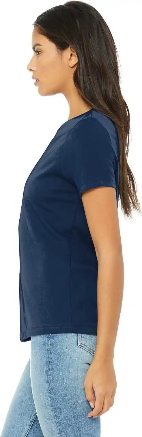 Bella + Canvas 6400 Women’s Relaxed Jersey Short Sleeve Tee Navy