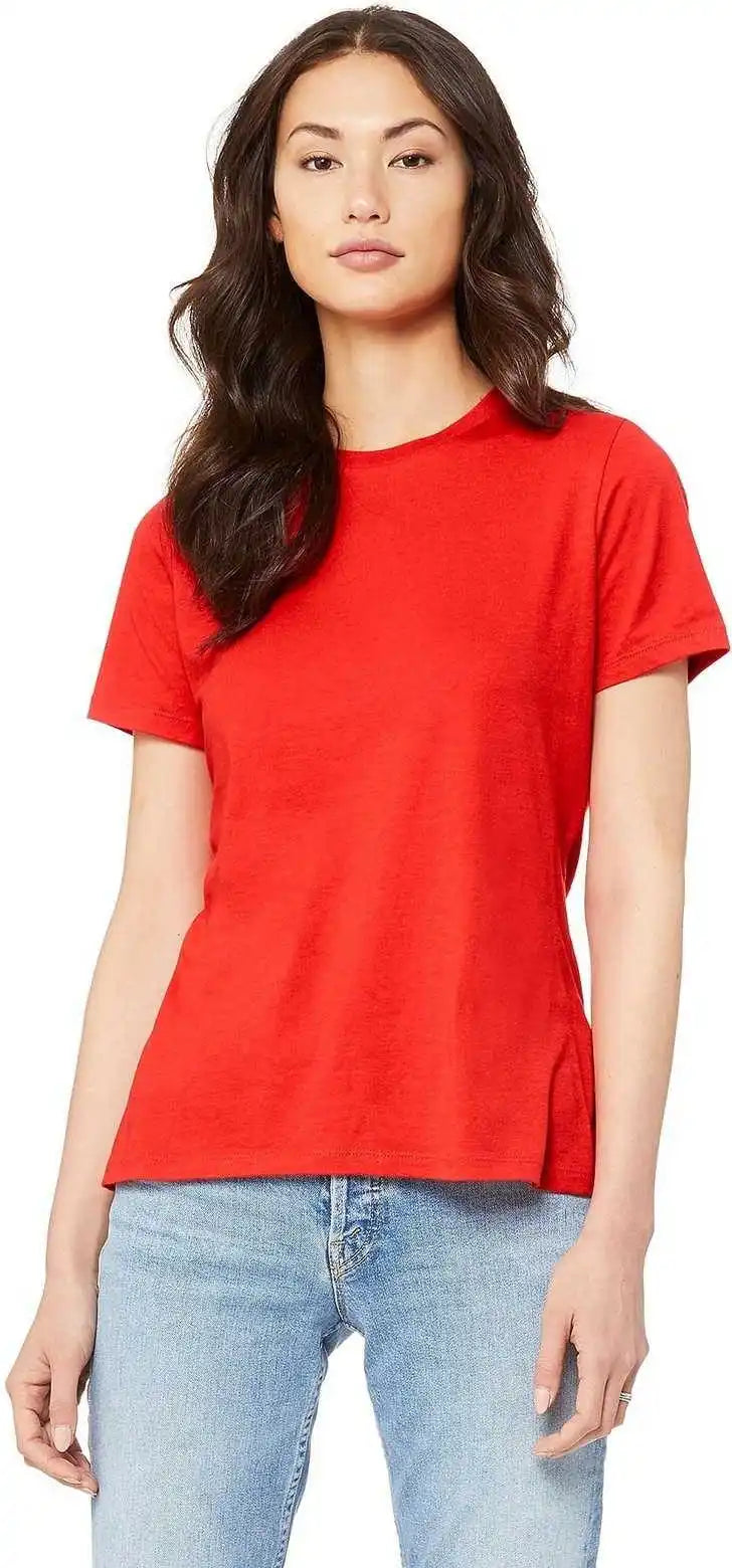 Bella + Canvas 6400 Women’s Relaxed Jersey Short Sleeve Tee - Poppy