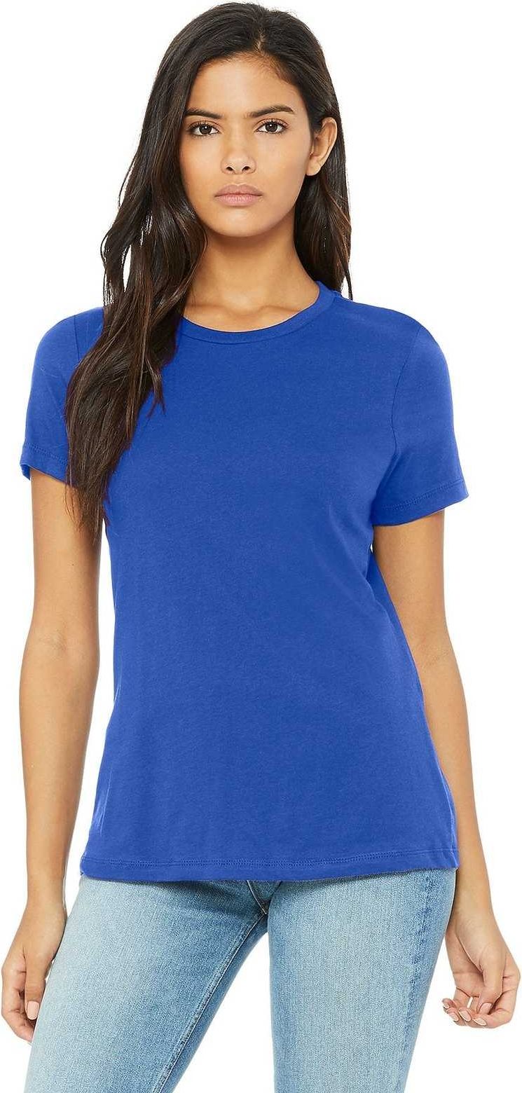 Bella + Canvas 6400 Women’s Relaxed Jersey Short Sleeve Tee - True Royal