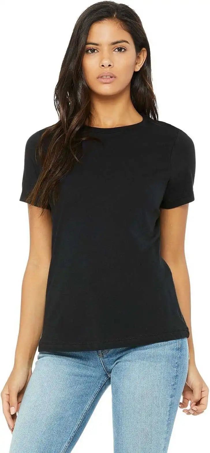 Bella + Canvas 6400 Women’s Relaxed Jersey Short Sleeve Tee Vintage Black