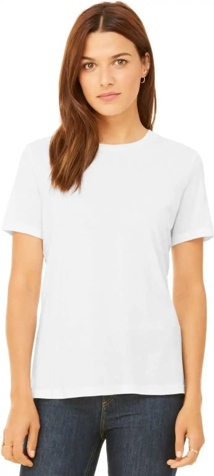 Bella + Canvas 6400 Women’s Relaxed Jersey Short Sleeve Tee White