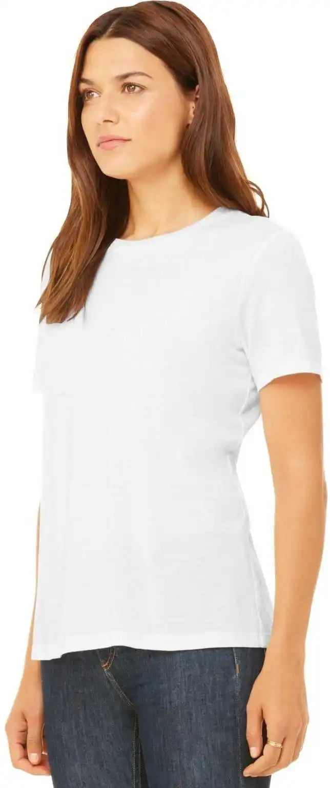 Bella + Canvas 6400 Women’s Relaxed Jersey Short Sleeve Tee White