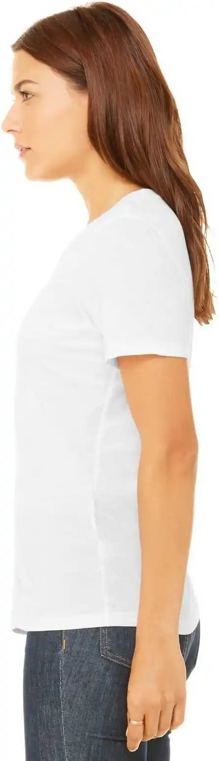 Bella + Canvas 6400 Women’s Relaxed Jersey Short Sleeve Tee White
