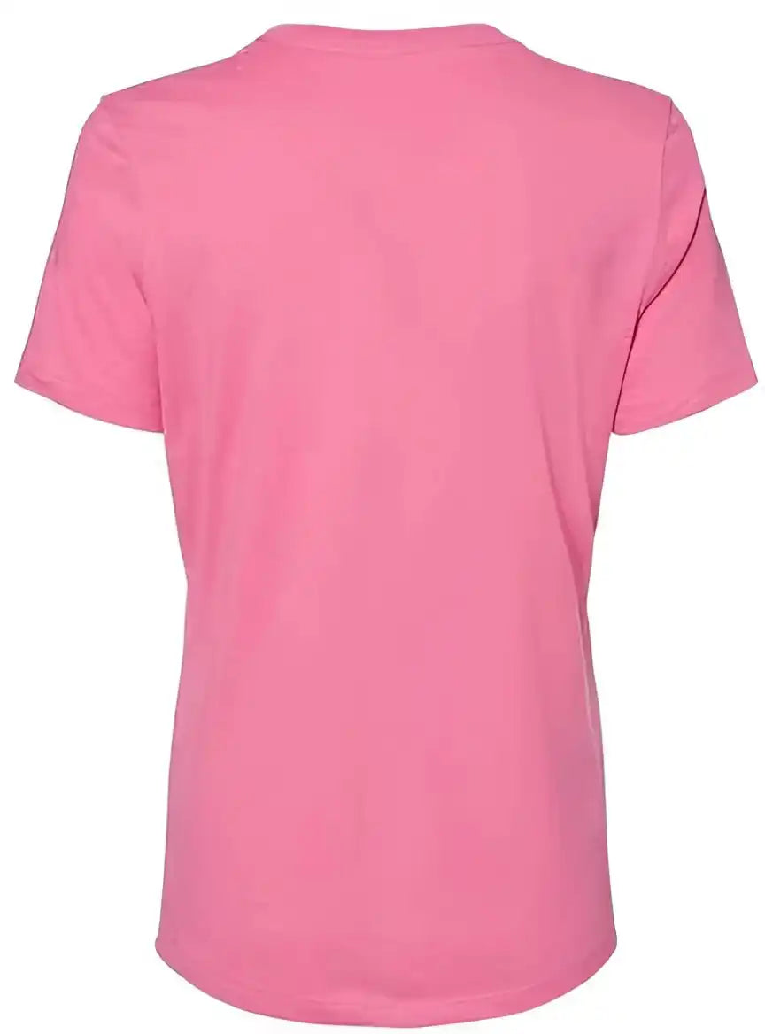 Bella + Canvas 6400 Womens Relaxed Jersey Tee - Charity Pink