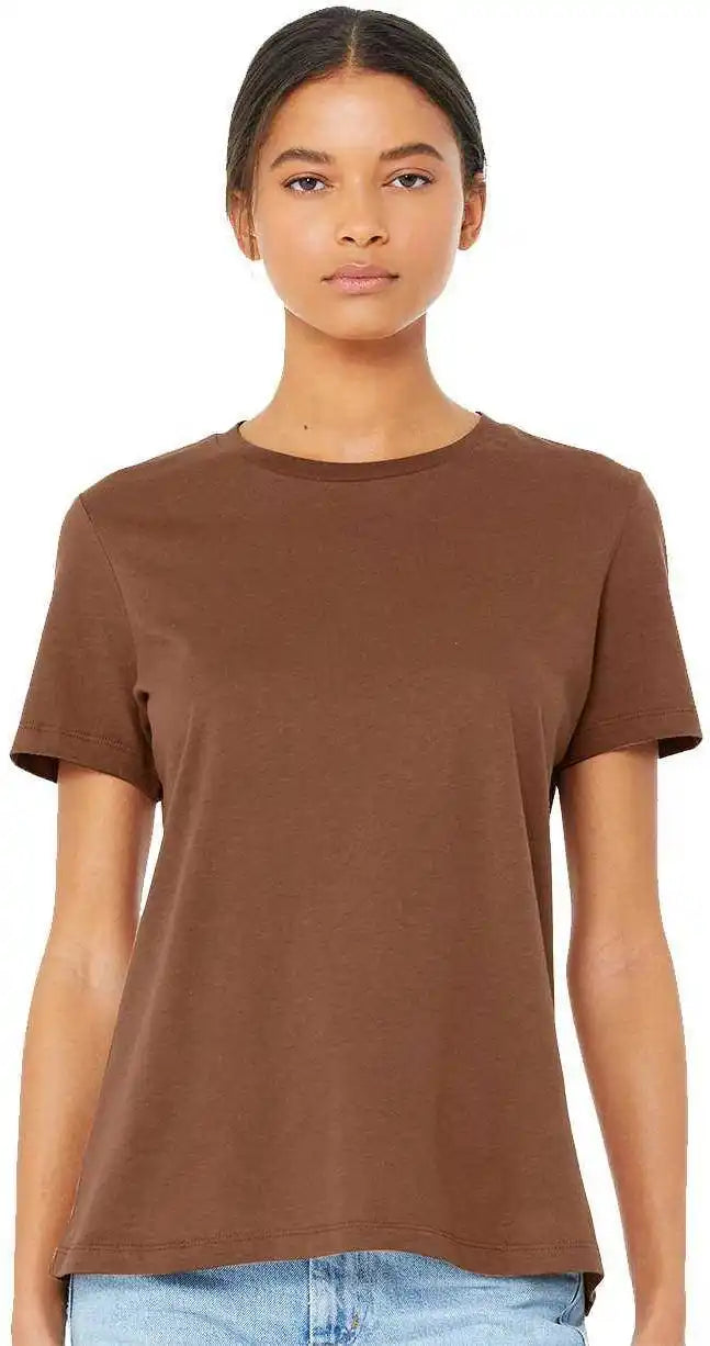 Bella + Canvas 6400 Womens Relaxed Jersey Tee Chestnut