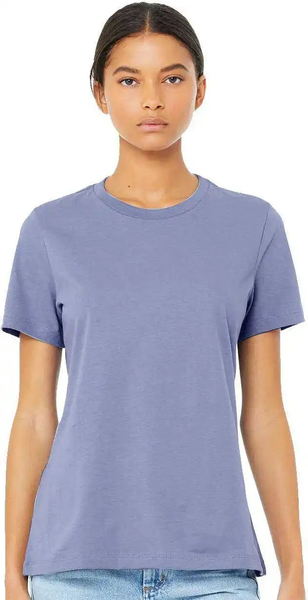 Bella + Canvas 6400 Womens Relaxed Jersey Tee Lavender Blue