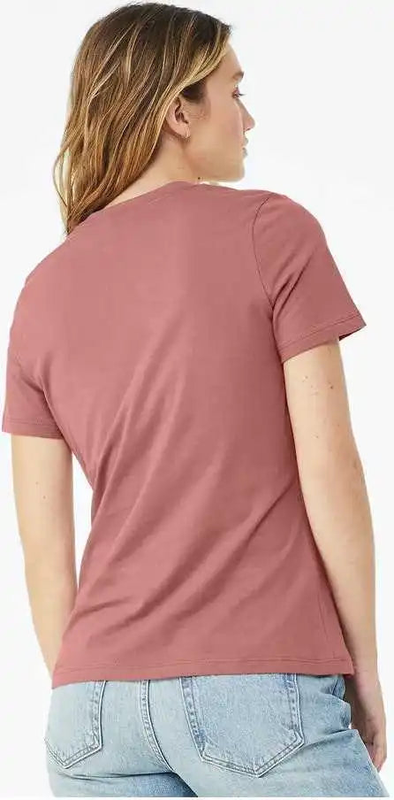 Bella + Canvas 6400 Womens Relaxed Jersey Tee Mauve