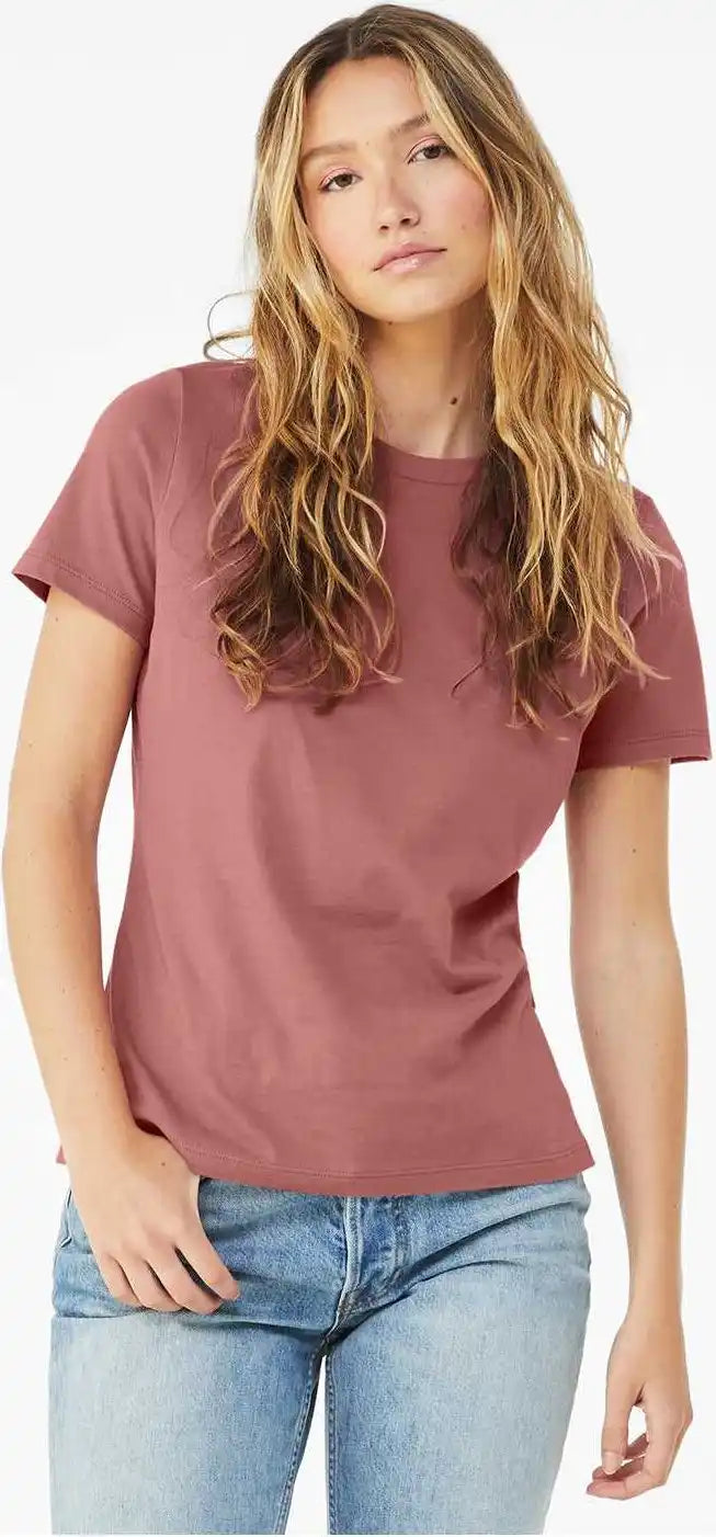 Bella + Canvas 6400 Womens Relaxed Jersey Tee Mauve