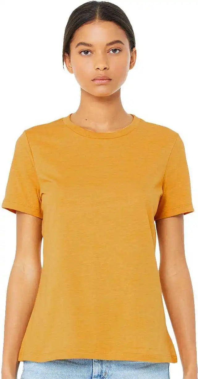 Bella + Canvas 6400 Womens Relaxed Jersey Tee Mustard