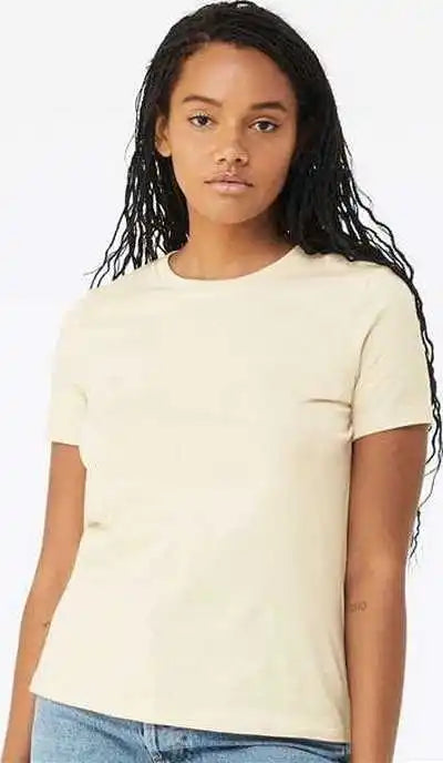 Bella + Canvas 6400 Womens Relaxed Jersey Tee - Natural