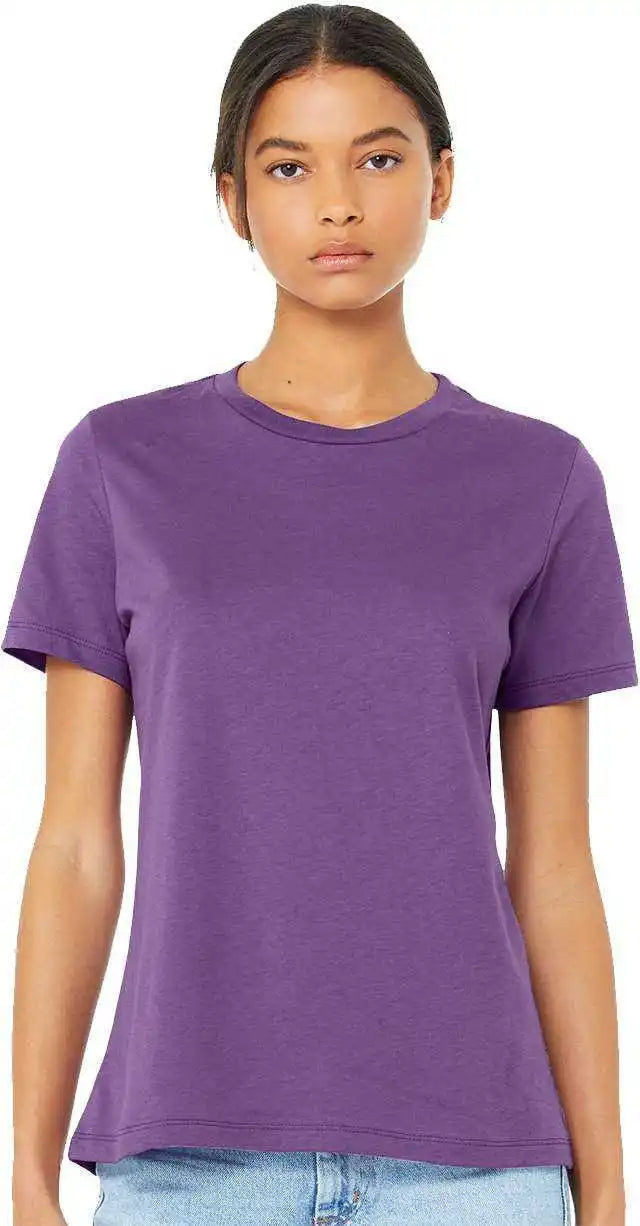 Bella + Canvas 6400 Womens Relaxed Jersey Tee Royal Purple